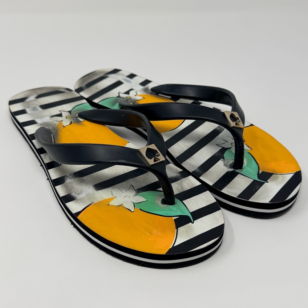 Kate Spade Flip Flops Floral Fruit Print Tropical Beach Sandals
Cute Pool Slides